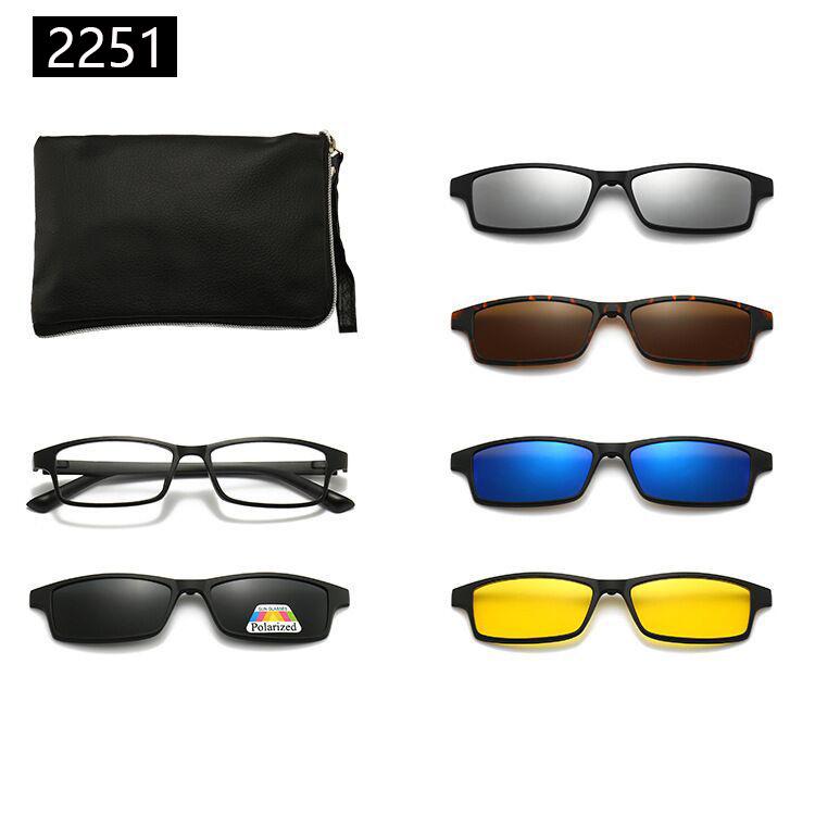 22XX Magnetic Clip-on Polarized Sunglasses for UV Protection and Driving
