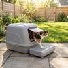 Non Slip Cat Step Filter Pedal Double Layer Cat Litter Ramp Cat Litter Box Step  Easy Cleaning