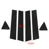 6pcs Side Door Window Cover Trim Pillar Post Decal Trim Gloss Black Side Door Window Cover Trim Replacement for Dodge Charger