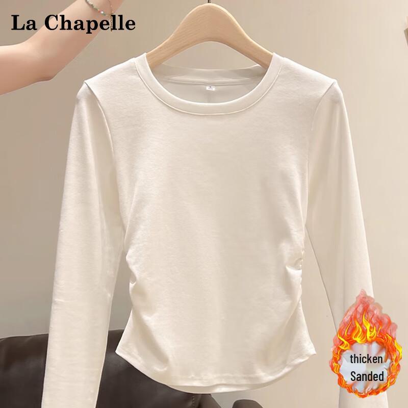 La Chapelle Women s Pleated Long Sleeve Thermal Top XL