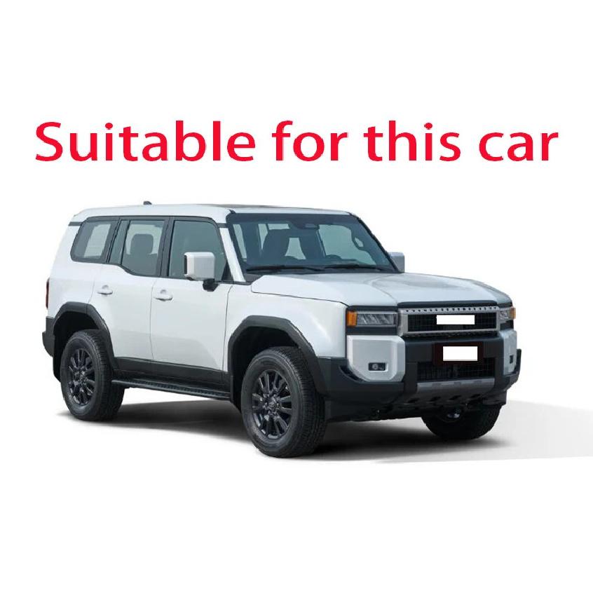 For Toyota Prado LC250 2024 2025 ABS Chrome Front Fog Light Lamp Cover Trim Molding Bezel Garnish