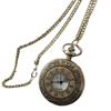 Vintage Romantic British Roman Numerals Quartz Large Pocket Watch, Men's and Women's Gift Commemorative Watch