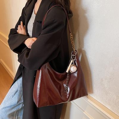 Sac de Commute pour Femme - Sac Cabas Élégant - Sac Bandoulière Rétro de Niche - Sac sous le Bras