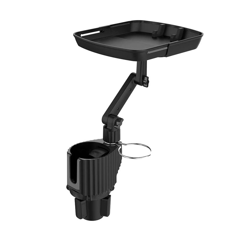 Multifunctional Car Cup Attachable Tray & Phone Hold Detachable Table Adjustable Expander Tray Base Car Cup Holder Expander Tray