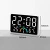New Wall-mounted Electronic Wall Clock Temperature Multi-functional Digital LED Clocks Home Date Display Table Clock for Bedroom