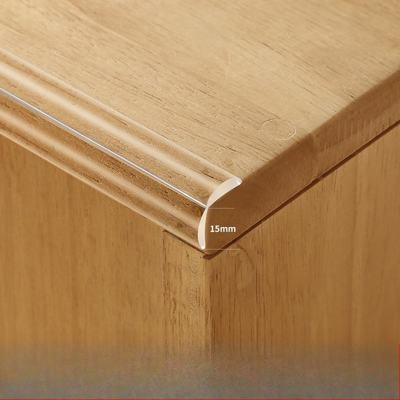 

1PC Transparent Protection Strip with Double-Sided Tape Anti-Bumb Kid Safety Table Edge Furniture Guard Corner Protectors 15mm&1m прозрачный