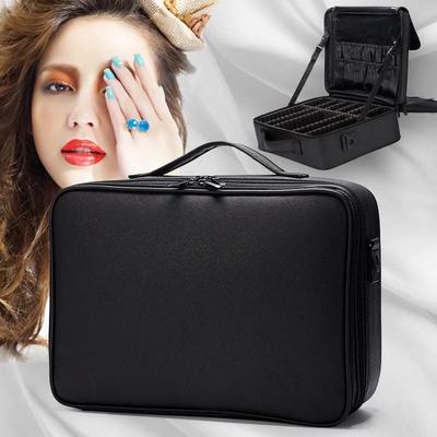 Nouvelle Trousse de Maquillage Professionnelle de Haute Qualité Pour Femmes avec Compartiments Cuir PU Imperméable Voyage Grand Sac de Maquillage