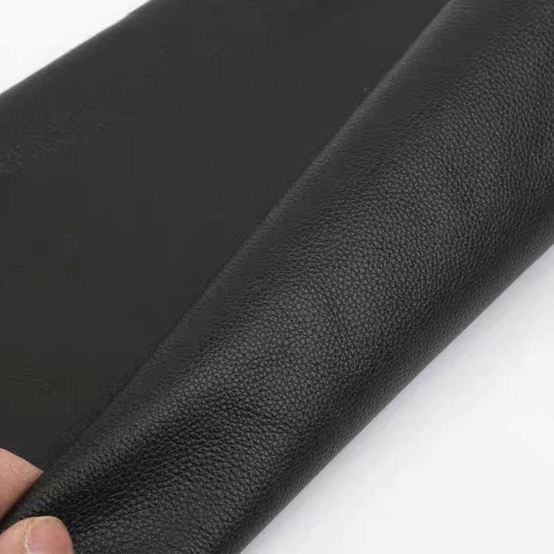 1.0mm Thin Leather Clothing Material Black Cowhide Leather Material Genuine Leather Leather Car Seat Door Panel Gear Lever Cover