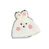 Cute Blush Bunny Plush Pullover Hat for Women In Autumn and Winter New Sweet and Versatile Warm Ear Protection Woolen Hat