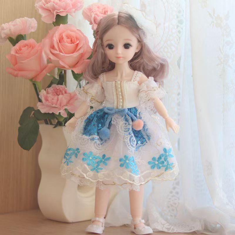 Oblečení pro 30cm panenku Pěkné šaty 1/6 BJD panenka DIY Oblékání Lolita Princeznovská sukně Oblečení Hračka pro dívku Sváteční dárek Doplňky pro panenku