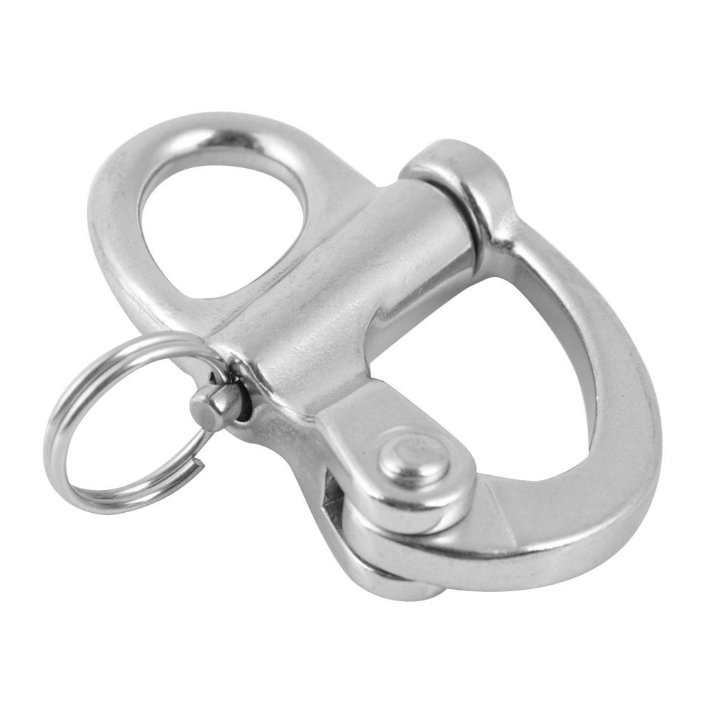 10*35mm Edelstahl Feststehende Schnappschäkel Schnellverschluss mit Rundung