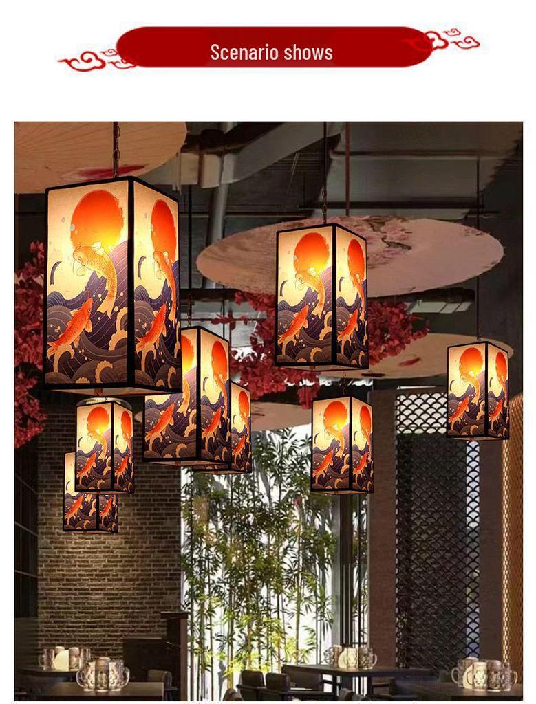 Outdoor Waterproof Traditional Chinese Lantern: Elegant Imitation Sheepskin for Restaurant or Chandelier Decoration