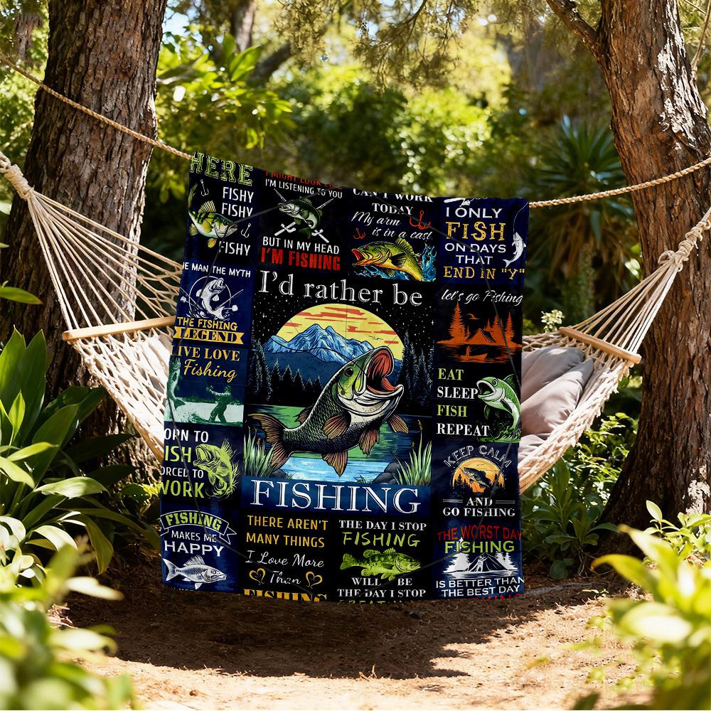 Fishing Legend Outdoor Flannel Blankets, Outdoor travel, Home Blankets, Fan Gifts,Suitable for All Seasons, Christmas Gifts. R1127061
