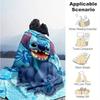 1pc Stitch Printing Blanket - Soft, All-Season Throw for Living Room, Bedroom,Personalized Gift with Adorable Cartoon Design