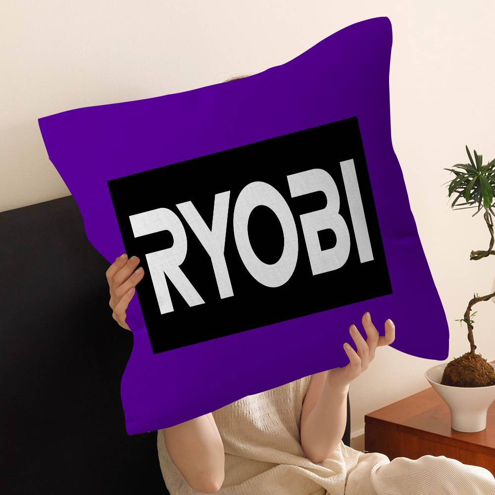 R-Ryobi Personalized Pillow Cover Kids Bedroom Wild Party Decor Pillowcase Kid Birthday Shower Gift