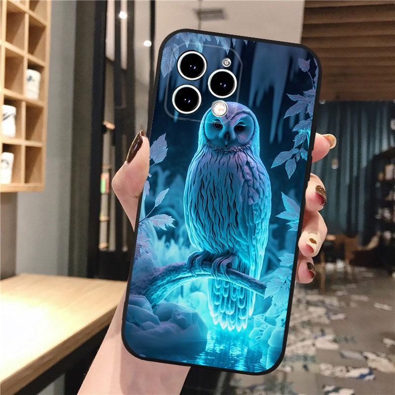 Owl Phone Case For iphone 17 Pro Max Air 16 15 14 13 Pro Max 15 16 Pro 15Plus Shell