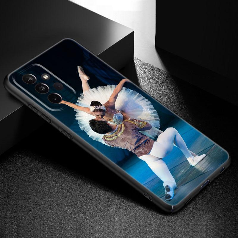 Ballet Dancer Phone Case For Samsung Galaxy A21 A30 A50 A52 S A13 A22 A32 A33 A53 A73 5G A11 A12 A31 A51 A70 A71 A72 Black Cover