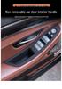 Cubierta Protectora para Manija Interior de Puerta de BMW Serie 5 para 520i F10 Reposabrazos - No Requiere Desmontaje