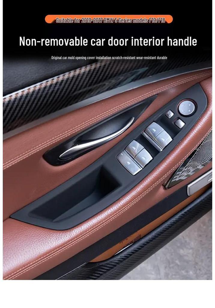 Cubierta Protectora para Manija Interior de Puerta de BMW Serie 5 para 520i F10 Reposabrazos - No Requiere Desmontaje