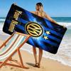 Name Custom INTER Print Beach Towel, Large Soft Quick Dry Towel for Beach Camping Swimming