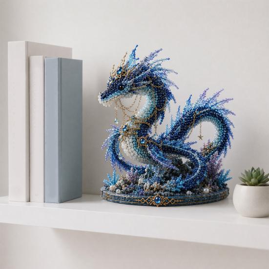 Kit fai da te con perline Oceano Mitico per Principianti, Kit per la Realizzazione di Animali 3D con Perline con Istruzioni, Design Unici di Animali Marini con Perline e Modello