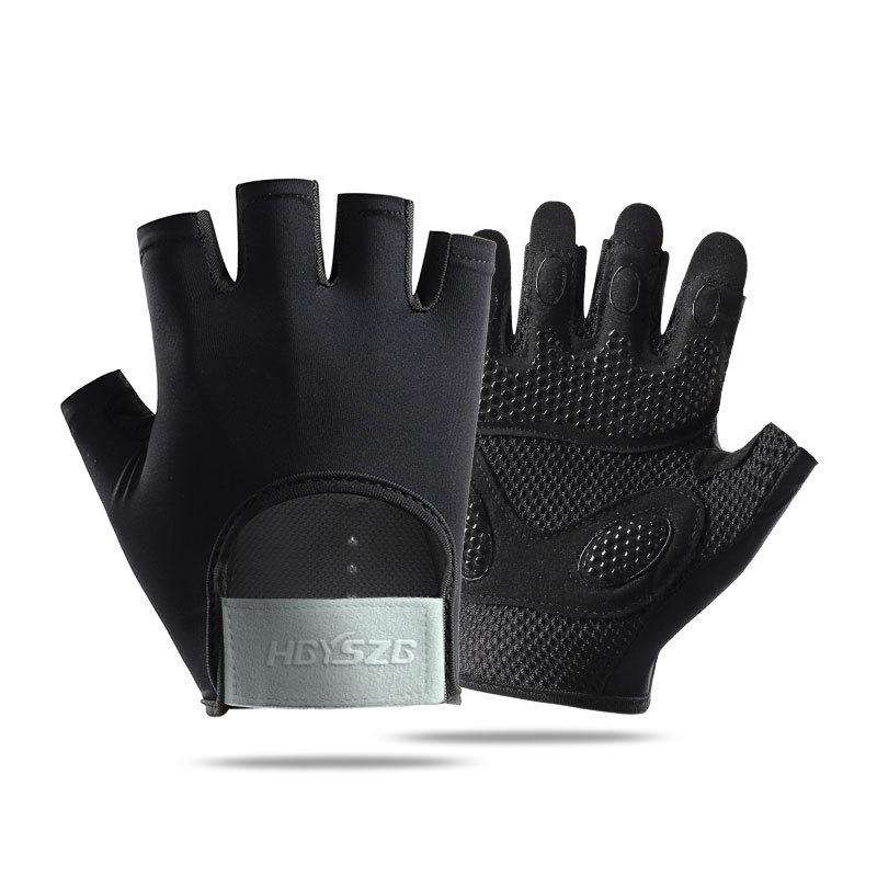 Sports cycling gloves women's half finger non-slip wear-resistant yoga outdoor running breathable fitness gloves