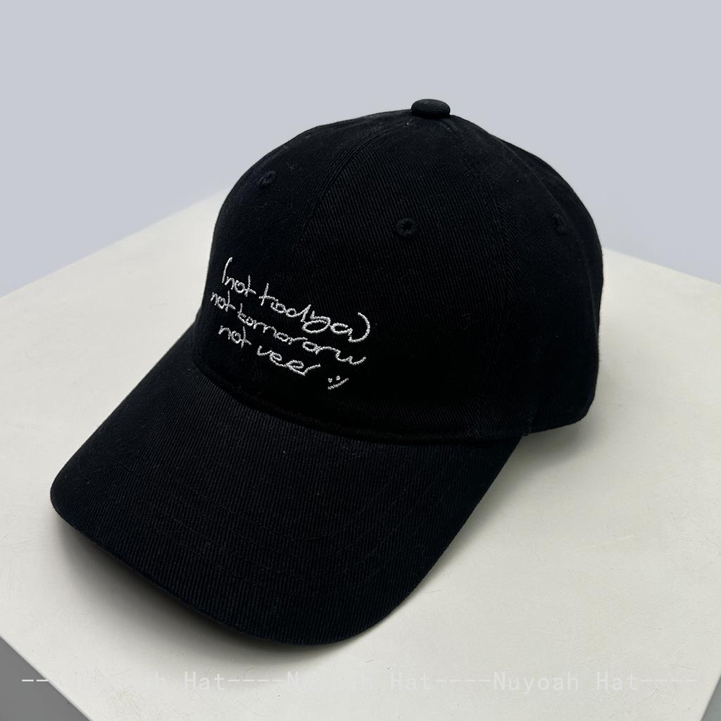 Baseball Letteringing Alphabet Stitched Simple KFashion Style Korean Women Men Her Him For Fresh Caps Peaked Hats Sunshade Personal Versatile