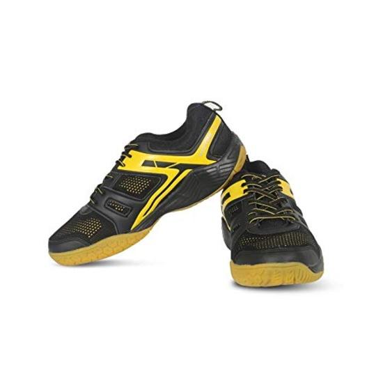 

Vector X CS-2060 Court Shoes for Men s (Black-Yellow UK7) UK7 чорний/жовтий