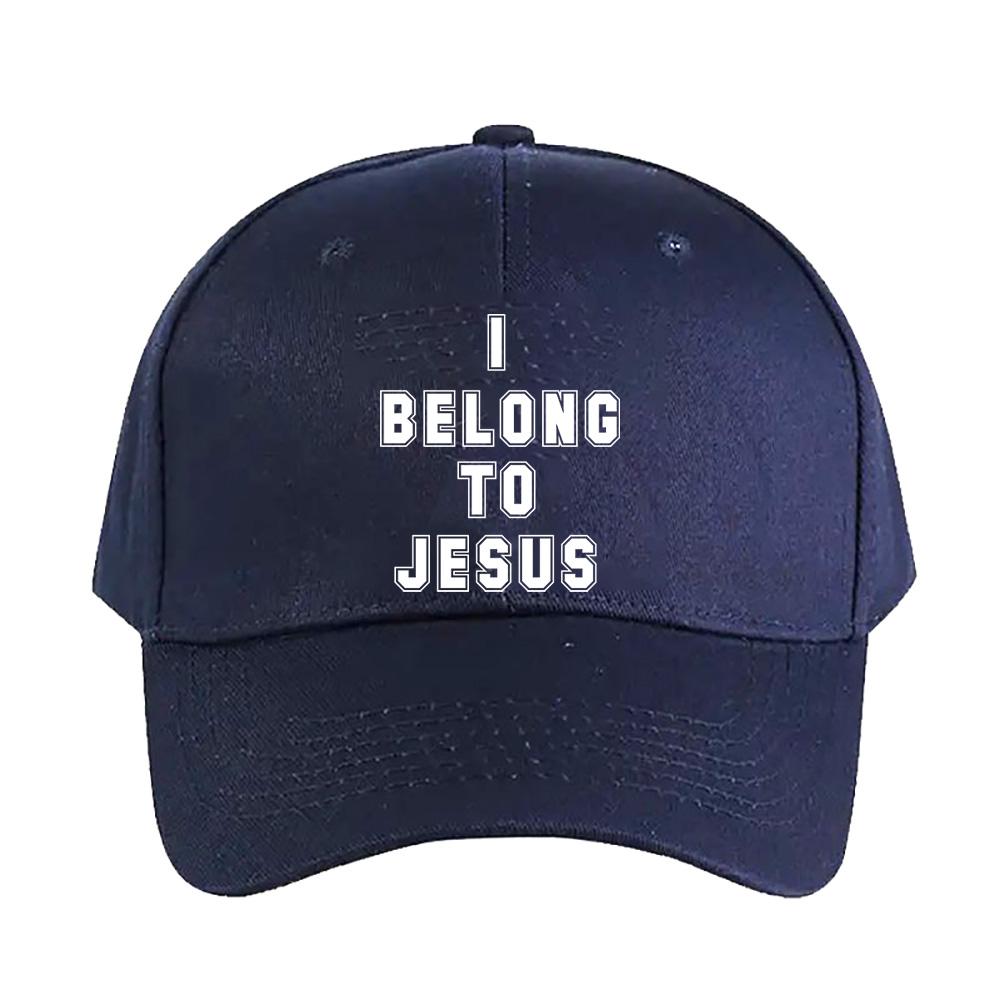 I Belong To Jesus Caps Summer Adult Baseball Cap Adjustable with Curved Brim Duckbill Hat Protection Sun Hats