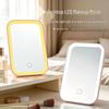 Three-Color LED Adjustable Folding Makeup Mirror for Desk or Dorm