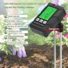 6-in-1 Intelligent Soil Tester with Dual Probe Digital Backlit Display Screen Temperature Humidity