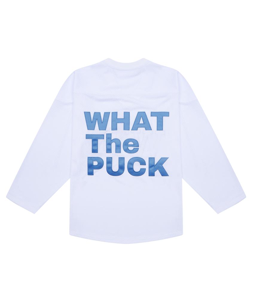 WHATHEPUCK Wtp Blue Logo Jersey White