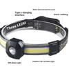 COB Strong Light Headlamp Rechargeable Portable Head Torch For Fishing Outdoor Riding Camping 10 Lighting Modes Head Flashlight