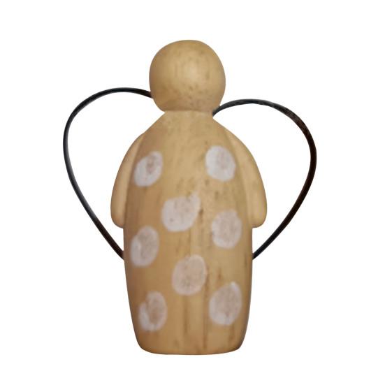 

Ангел-хранитель в коробке для особенного друга, деревянная фигурка ангела ручной работы