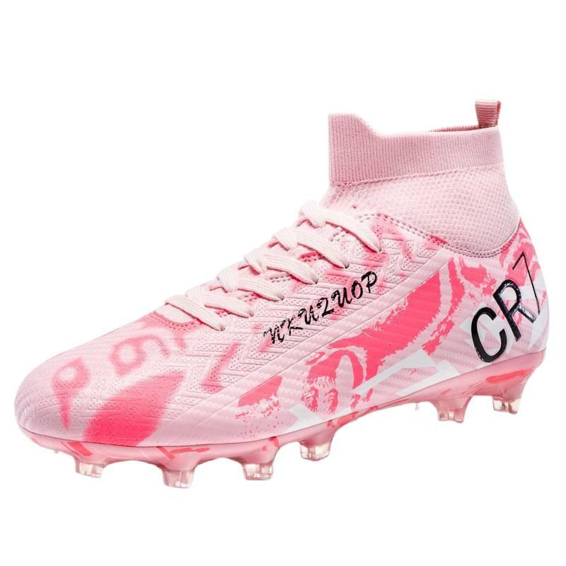 High Top Soccer Boots Men's and Women's Youth Soccer Boots Competition Training Sneakers AG Spike Soccer Boots