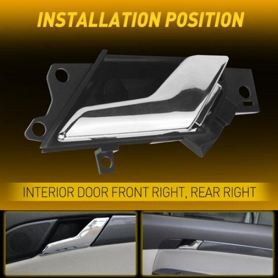 Door inner Handle Chrome Right Side for 2012 2013 2014 2015 chevy sport captiva