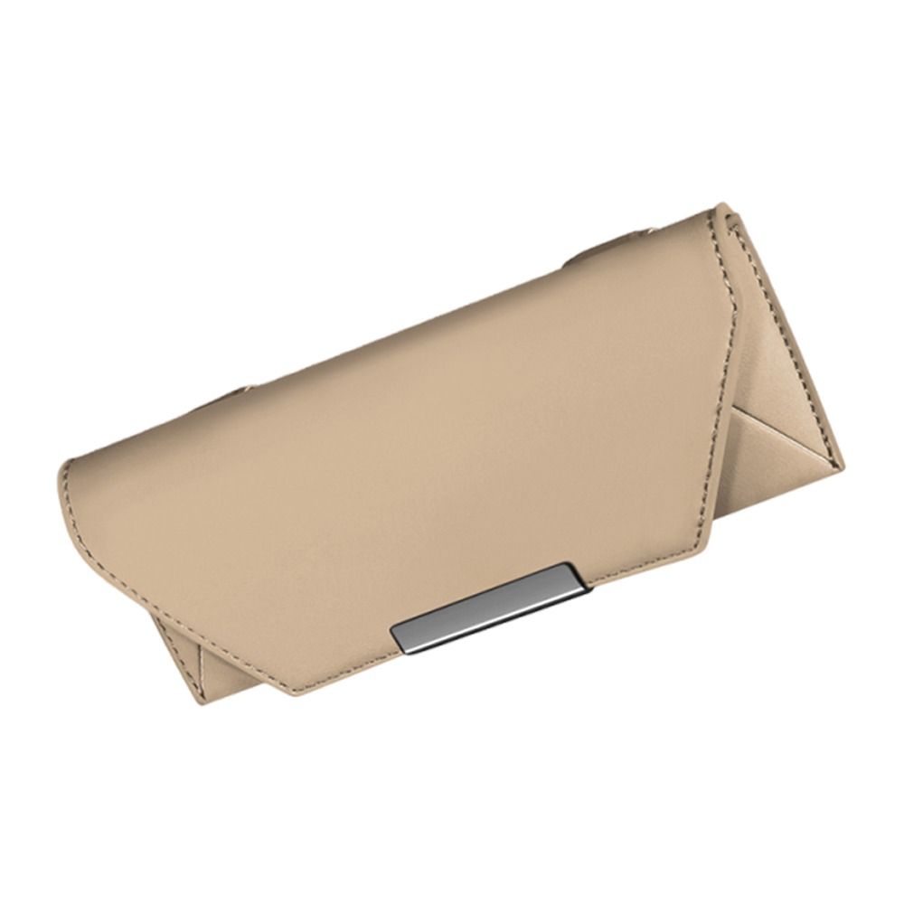 Portable Car Glasses Box Multifunctional Compact Driving Glasses Holder Car Lenses Holder PU Leather Eyeglass Storage Case Car