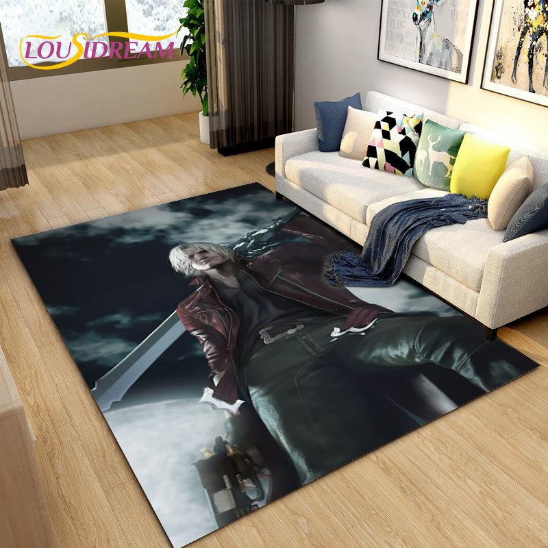 Final Fantasy 3D Printed Game Gamer Area Rug,Carpet Rug for Living Room Bedroom Sofa Doormat Decoration, Kids Non-slip Floor Mat