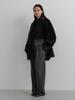 Text Room Minimal Wool Slacks_Charcoal