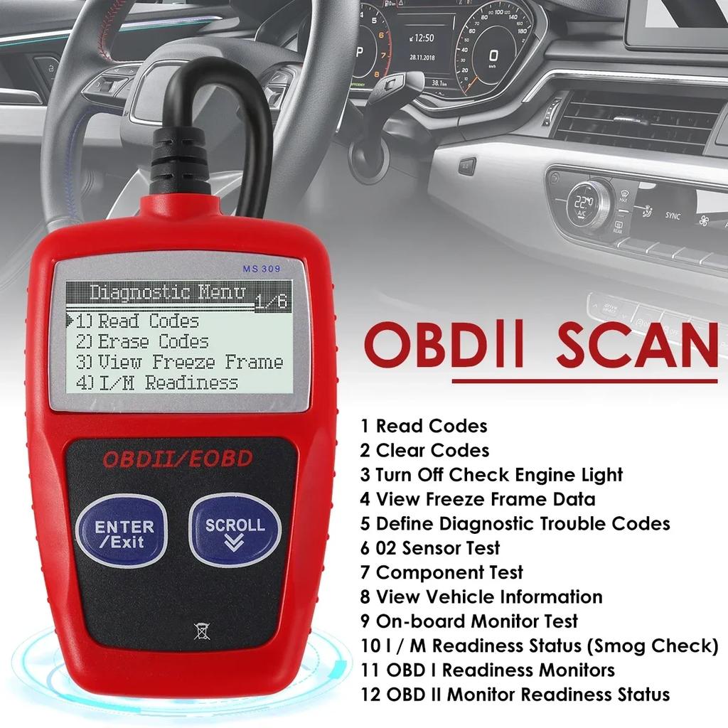 Multifunctional Car Fault Code Reader - Precise Engine Diagnostic Scanner for Peugeot (Read/Erase/View Codes)