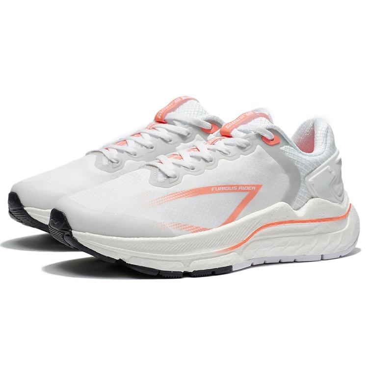 New LiNing Furious Rider 5.0 Low Top Running Shoes Women's White Orange ARZR002-14