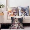 Nia Xenoblade Anime Pillow Covers Cartoon Sofa Decorative Home Double-sided Printing Short Plush Cute Cushion Cover
