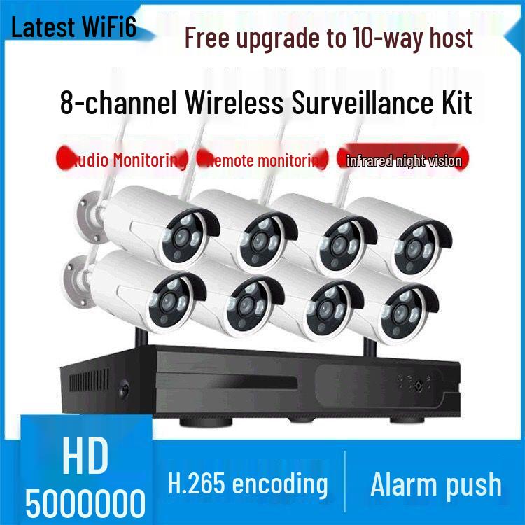 Jiuan Yishi Wireless HD Waterproof Surveillance Kit - 4/8/16 Channels