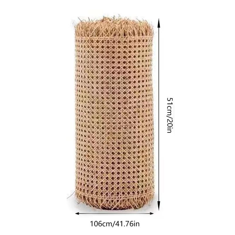 Cane Webbing Rattan Webbing Roll Easy To Install Natural Cane Webbing for Home Decoration and DIY Projects