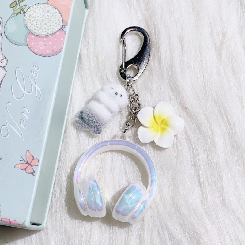 

Y2K Свежий Милый Флокированный Брелок-Подвеска для Наушников с Печатью, Прекрасные Эстетичные Шармы для Сумки, Подвеска-Брелок Ccd, Подарки для Пары