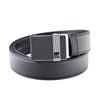 Dunhill Automatic 35mm Long Free Size Men's Belt, 3.5cm Wide, Auto-Lock, Tail, Black/Silver, 23R4A11GB001, [Used]