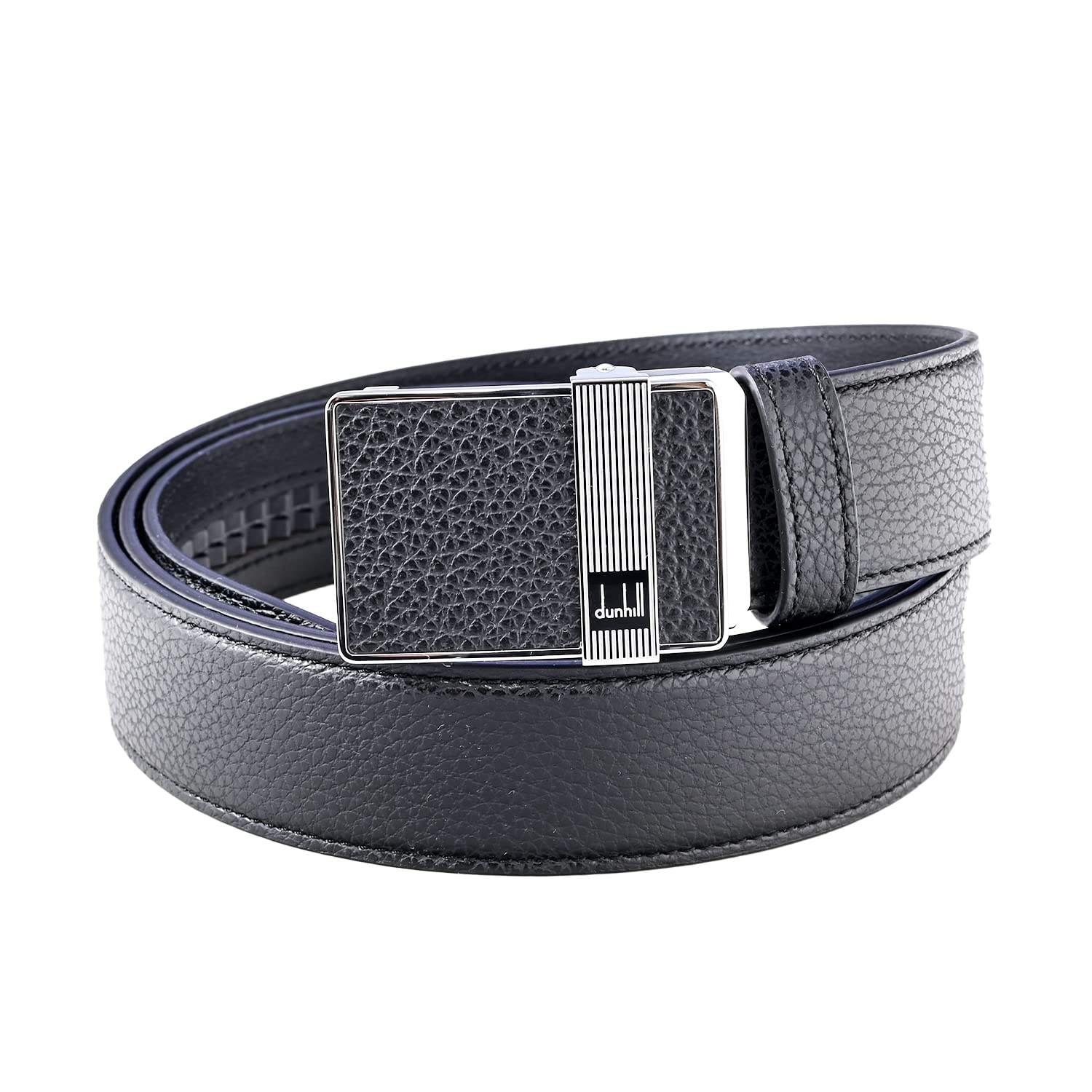 

Dunhill Automatic 35mm Long Free Size Men s Belt, 3.5cm Wide, Auto-Lock, Tail, Black/Silver, 23R4A11GB001, [Used] чорний