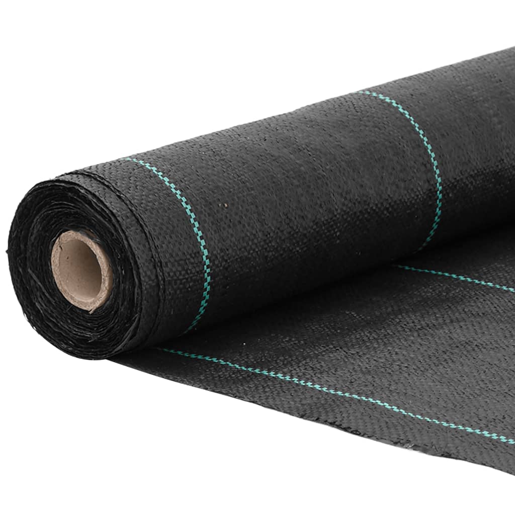 Vidaxl Agrowłóknina Antychwastowa, Czarna, 0,5X25 M, Pp