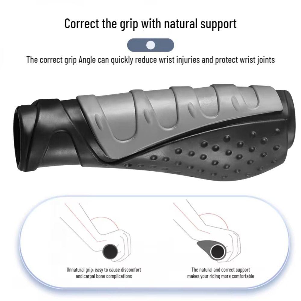 1 Pair Anti-slip Bike Handlebar Grips Rubber Handlebar Cover Bike Grip Sleeve Cycling Accessories