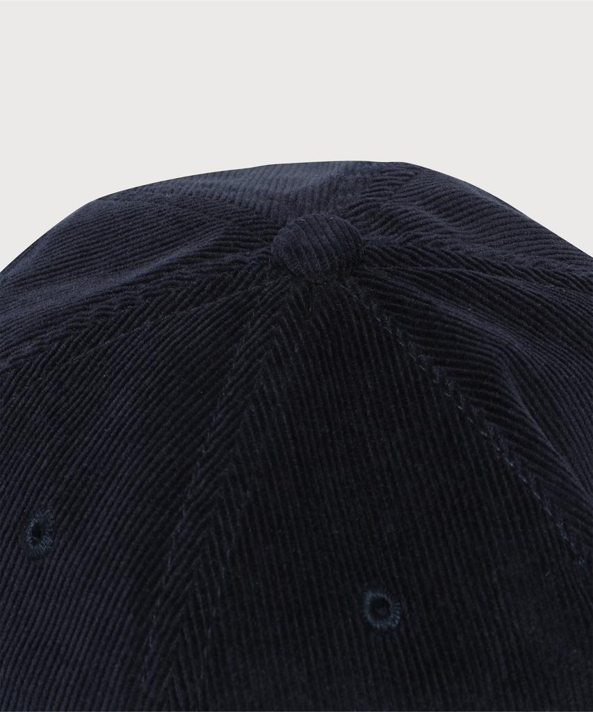 COVERNAT Authentic Logo Corduroy 5-Panel Cap Navy